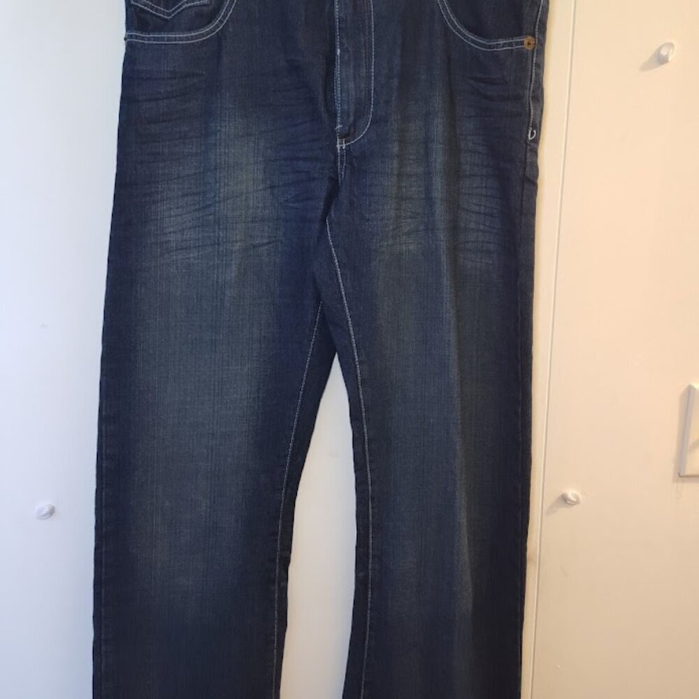 Vintage Y2K Paco Jeans Embroidered Jeans Sz 34x30 Skate Pants Embroidered Denim